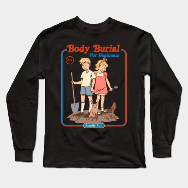 Body Burial for Beginners - Parody Vintage Long Sleeve T-Shirt by uncommontee